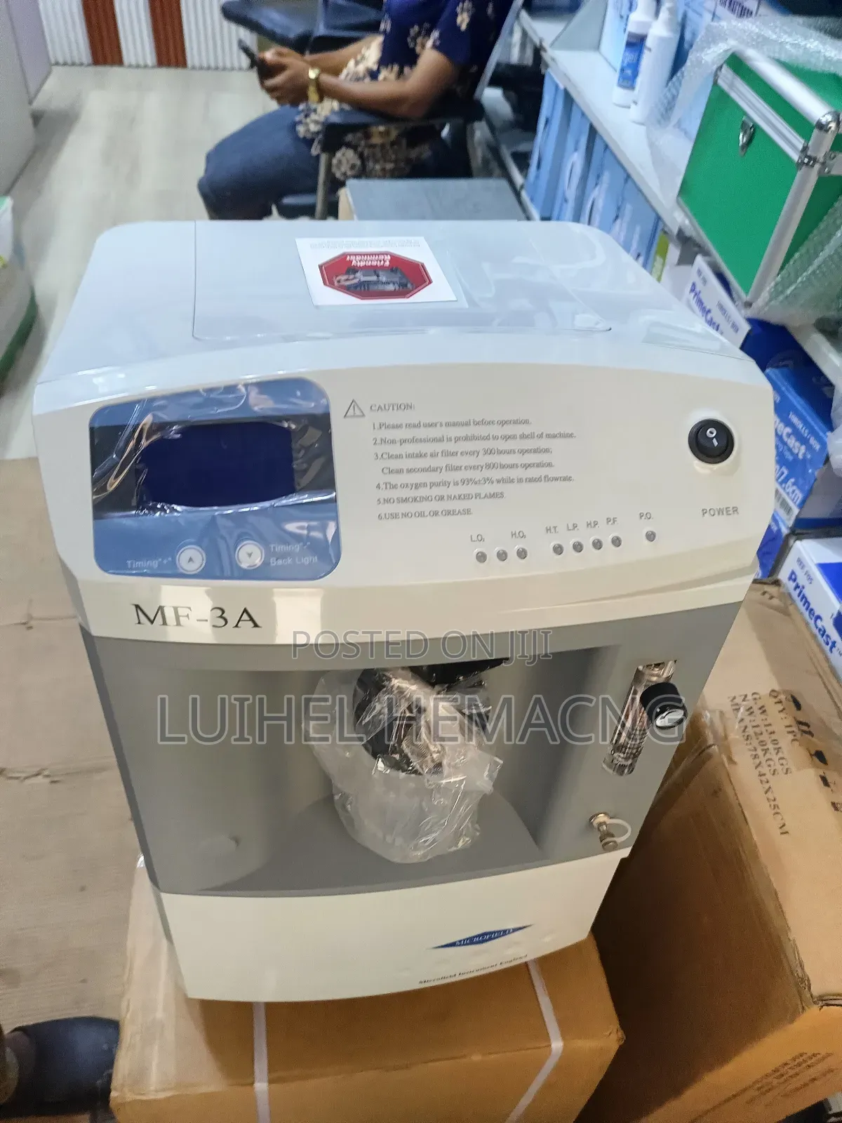Oxygen Concentrator Single Bottle 3l
