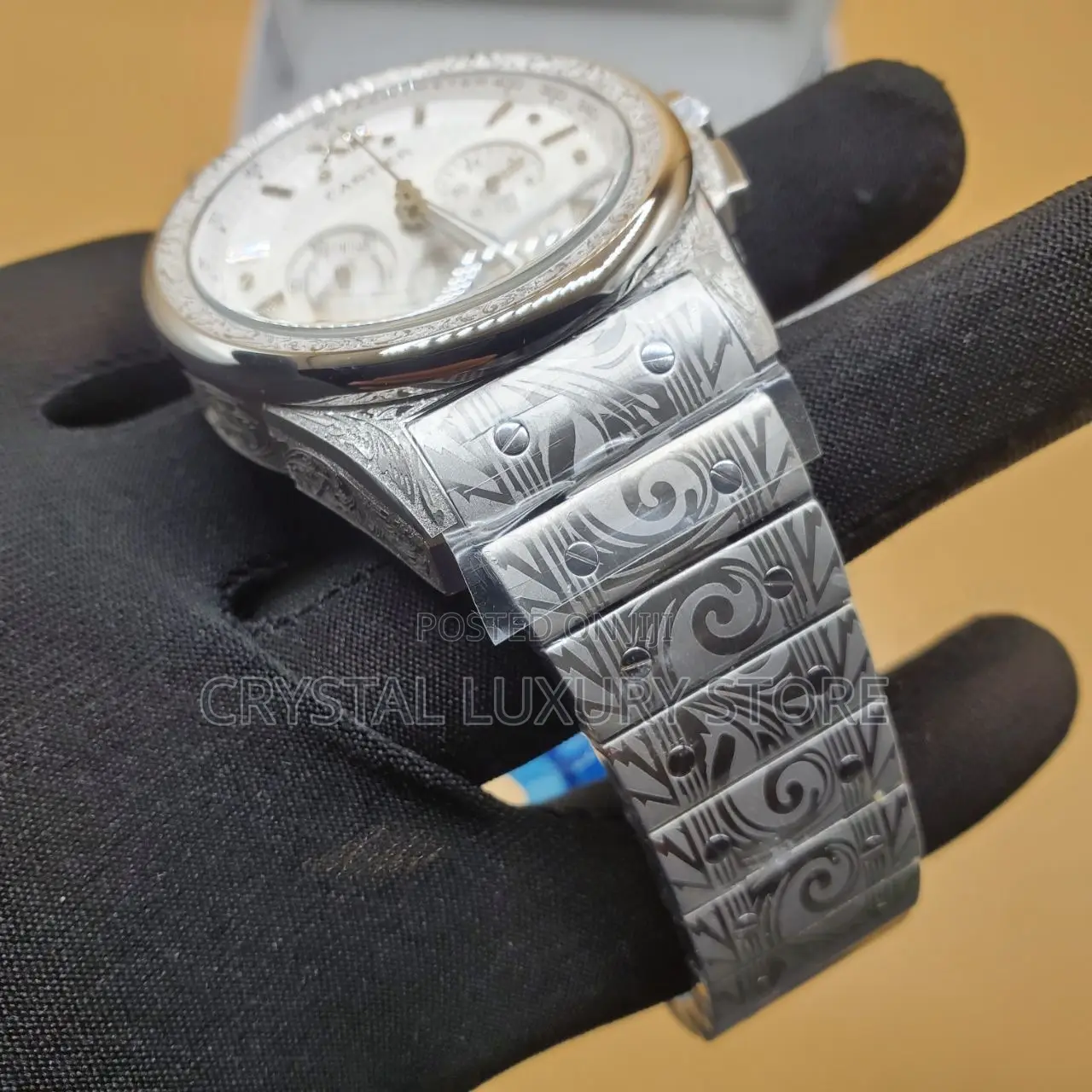 Cartier Quality Luxury Men Chain Wristwatch