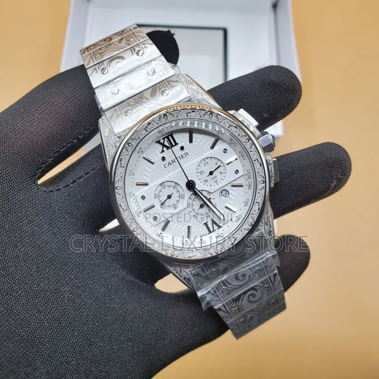 Cartier Quality Luxury Men Chain Wristwatch