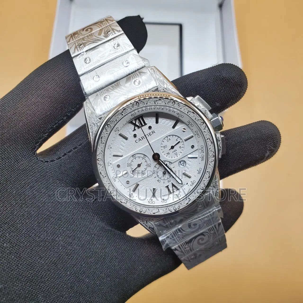 Cartier Quality Luxury Men Chain Wristwatch