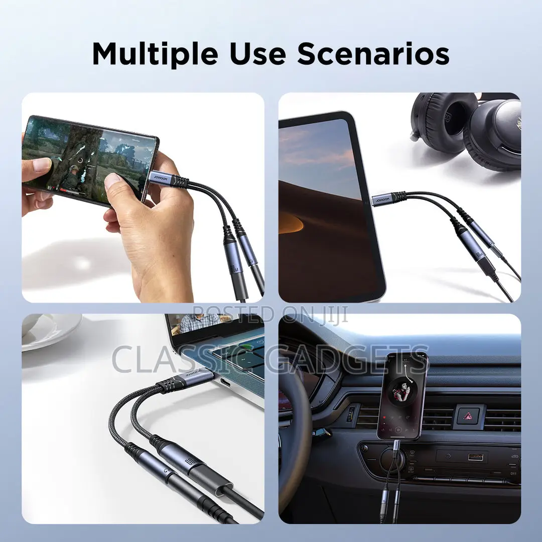 Joyroom SY-C02 2-in-1 Audio Adapter (Type-C to 3.5mm+Type-C