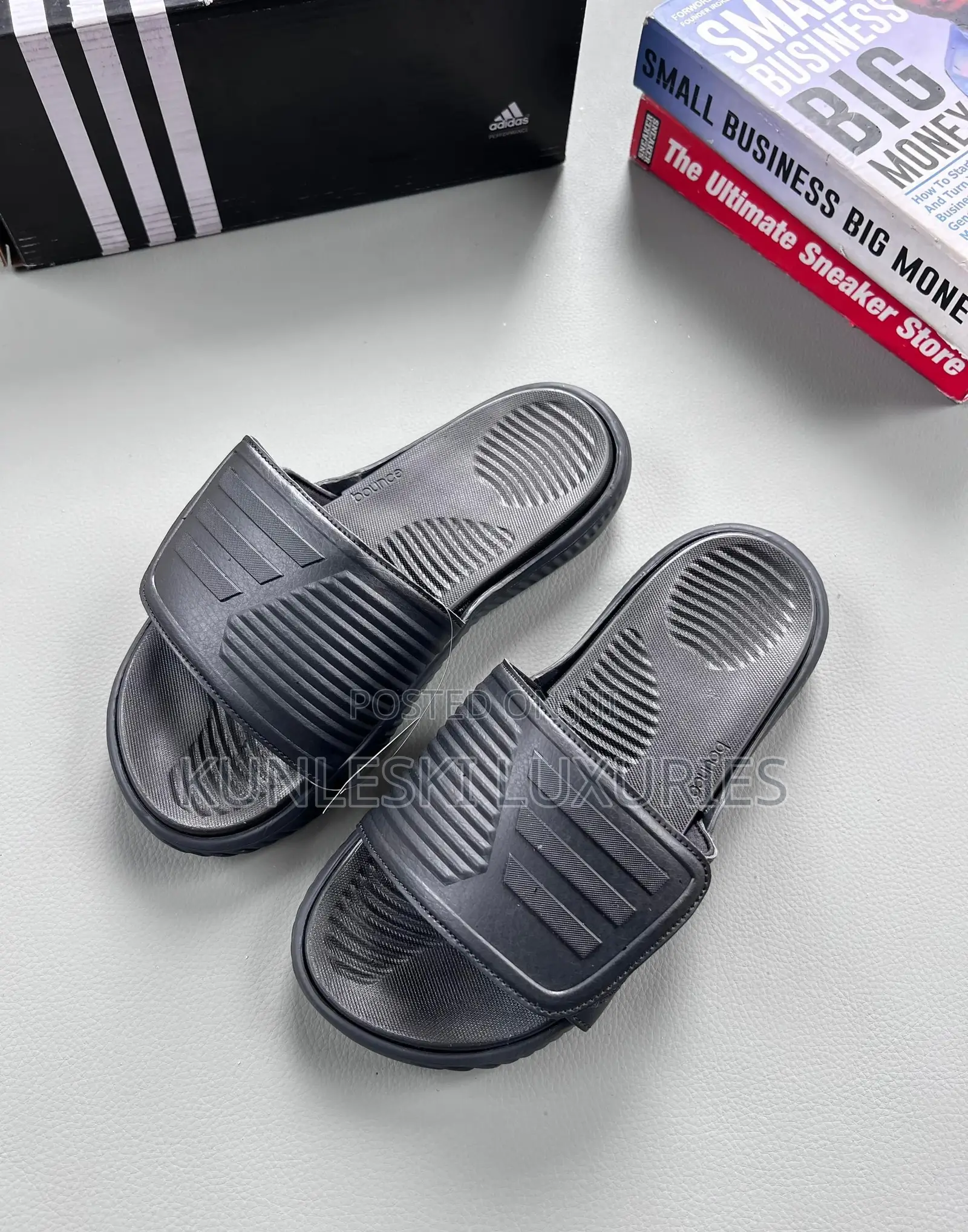 Original Adidas Alphabounce Black Slides