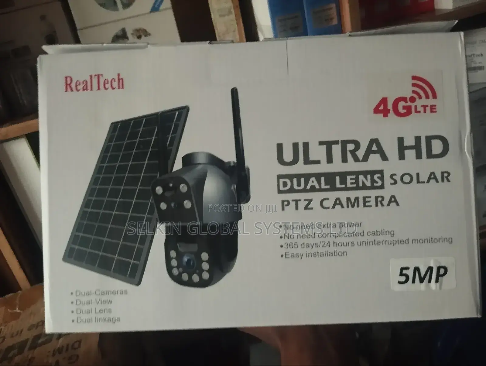 Ultra Solar PTZ 4G Universal Sim Card Dual Lens Camera 5MP