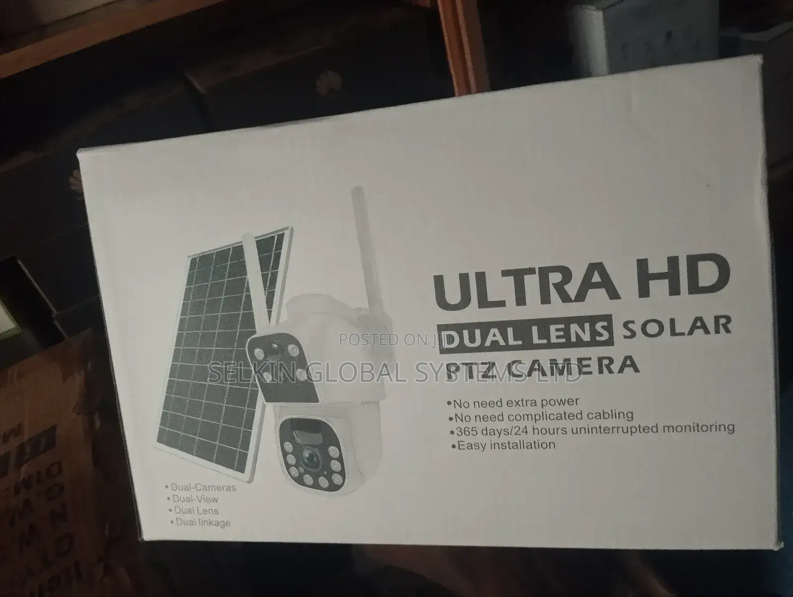 Ultra Solar PTZ 4G Universal Sim Card Dual Lens Camera 5MP