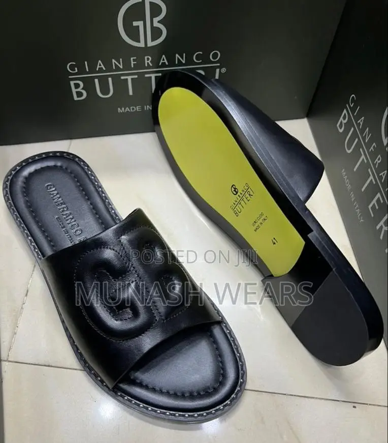 Italian Butteri Leather Slipers
