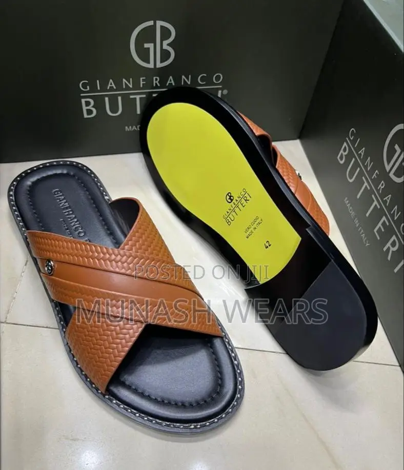 Italian Butteri Leather Slipers