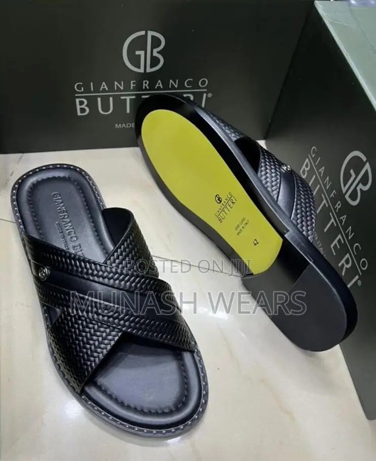 Italian Butteri Leather Slipers