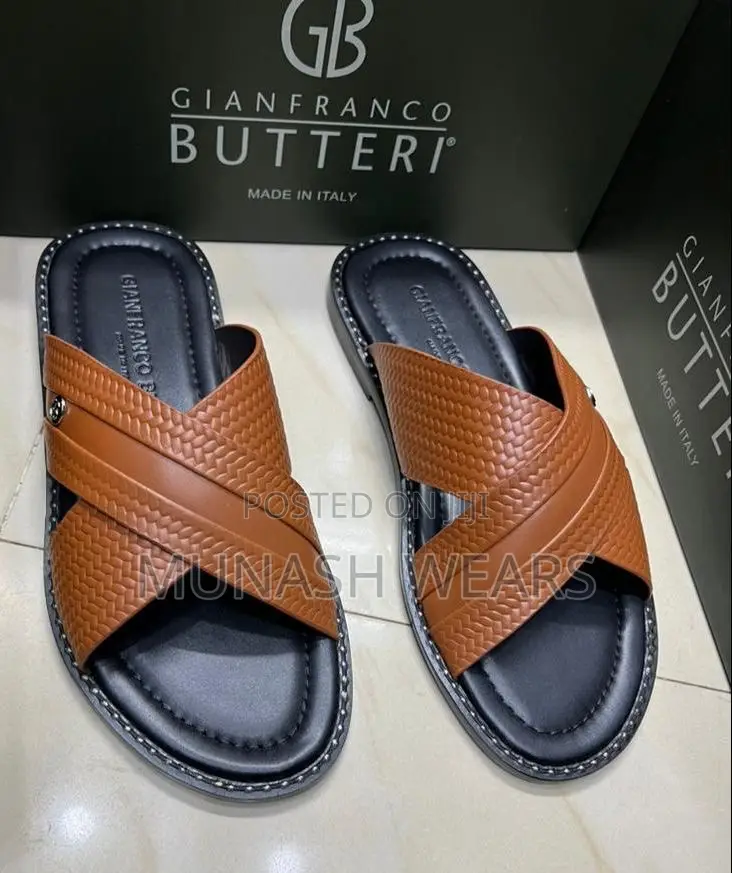 Italian Butteri Leather Slipers