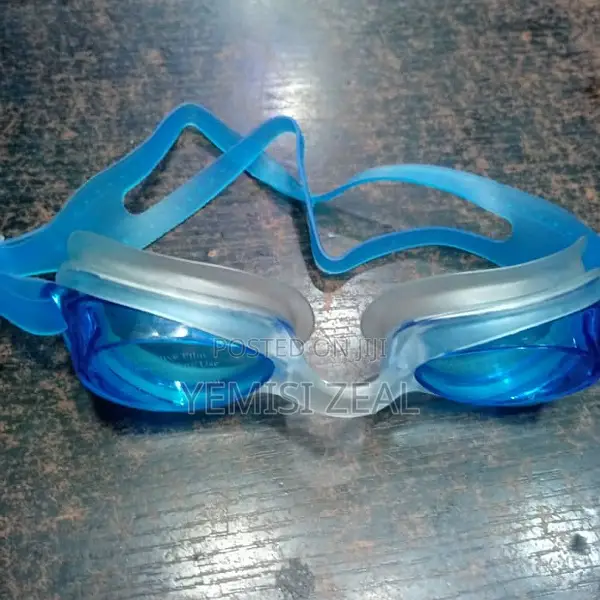 Blue Anti-Fog Swimming Goggles
