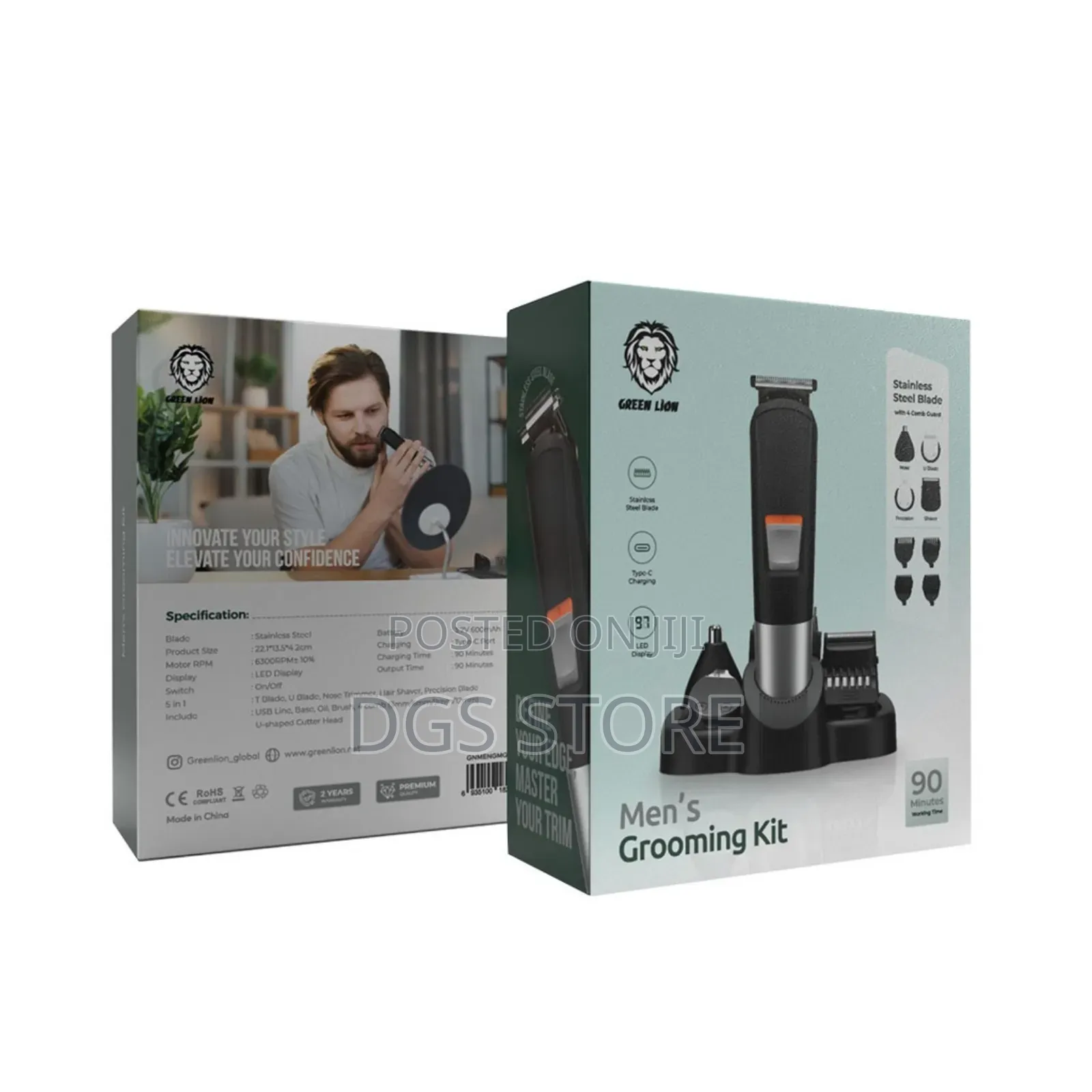 Green Lion Men's Grooming Kit