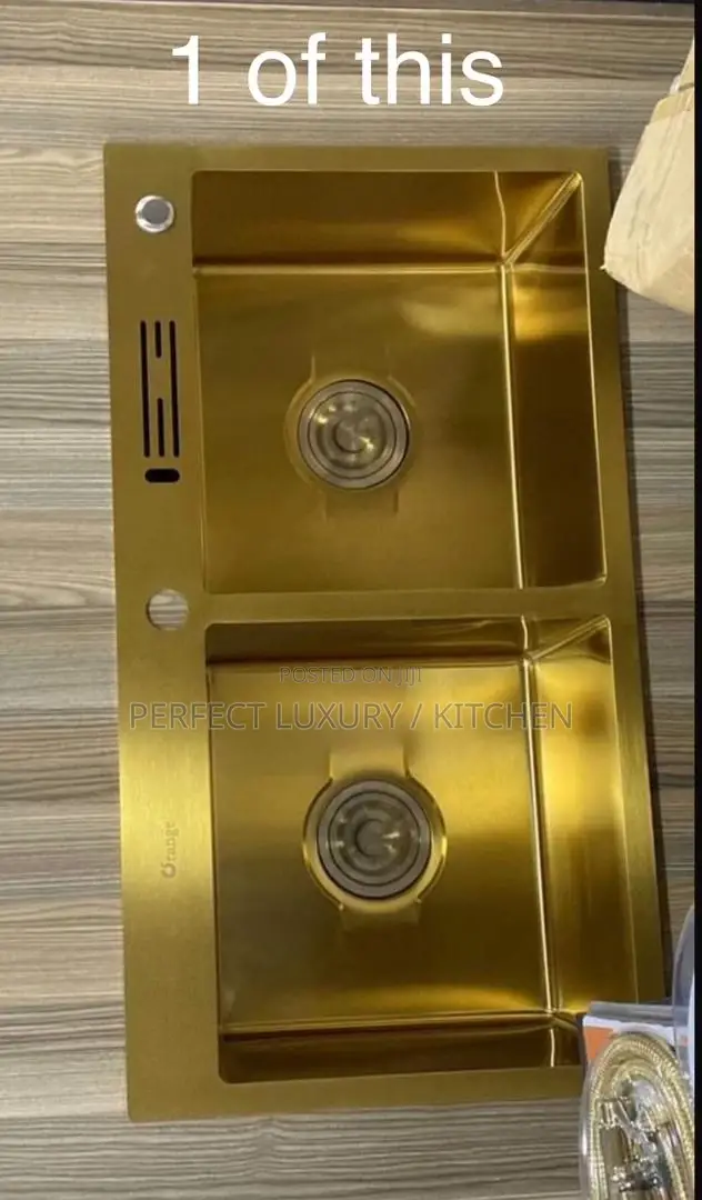 Gold Double Bowl Kitchen Sink