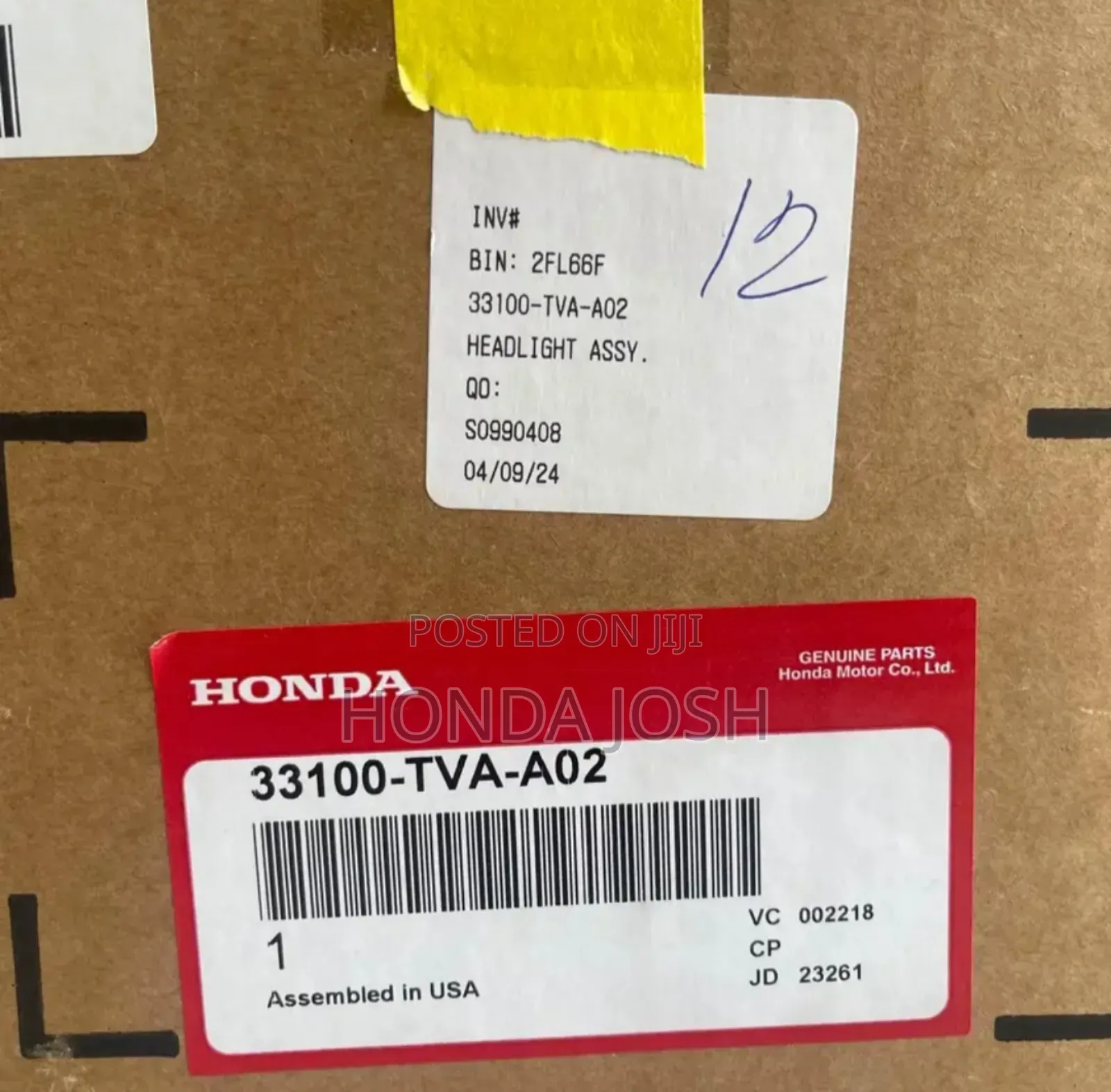 Headlight 2018- 2021 Honda Accord