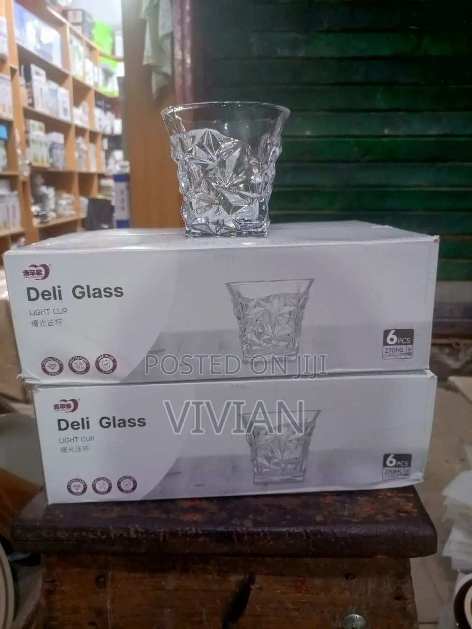 6pcs Diamond Whiskey Cup