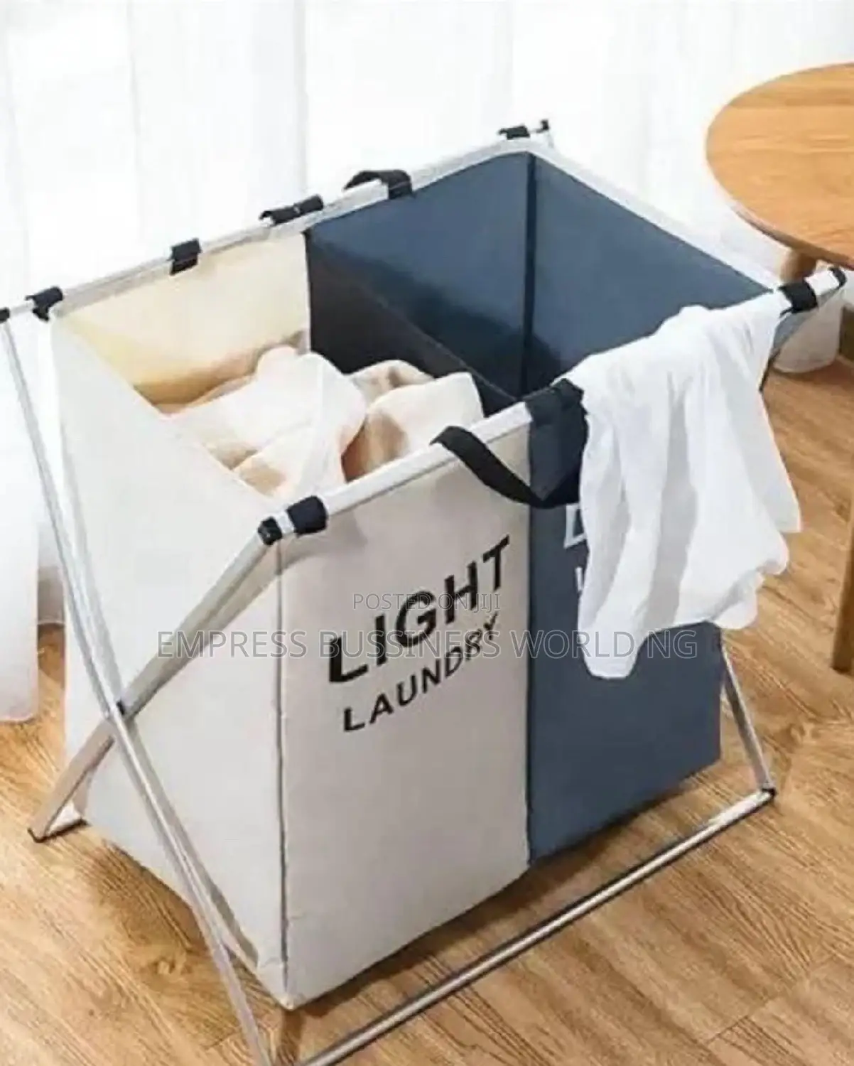 3 Sections Laundry Basket