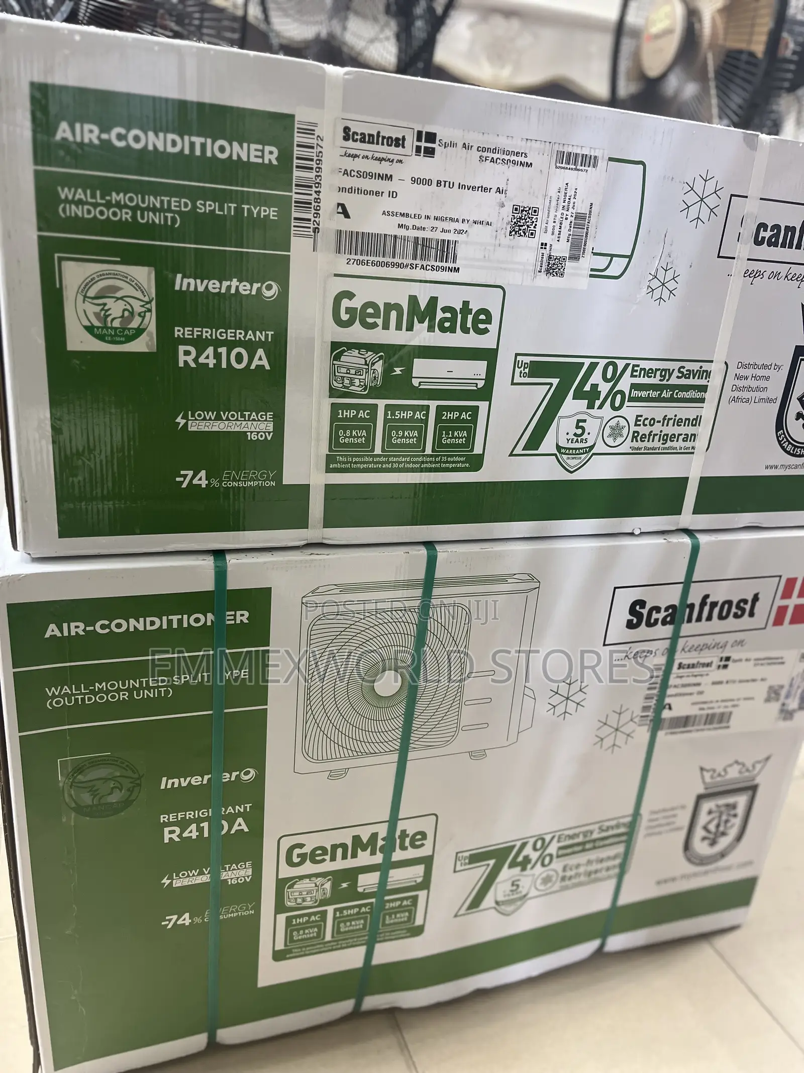 SCANFROST Inverter Split Ac 1hp
