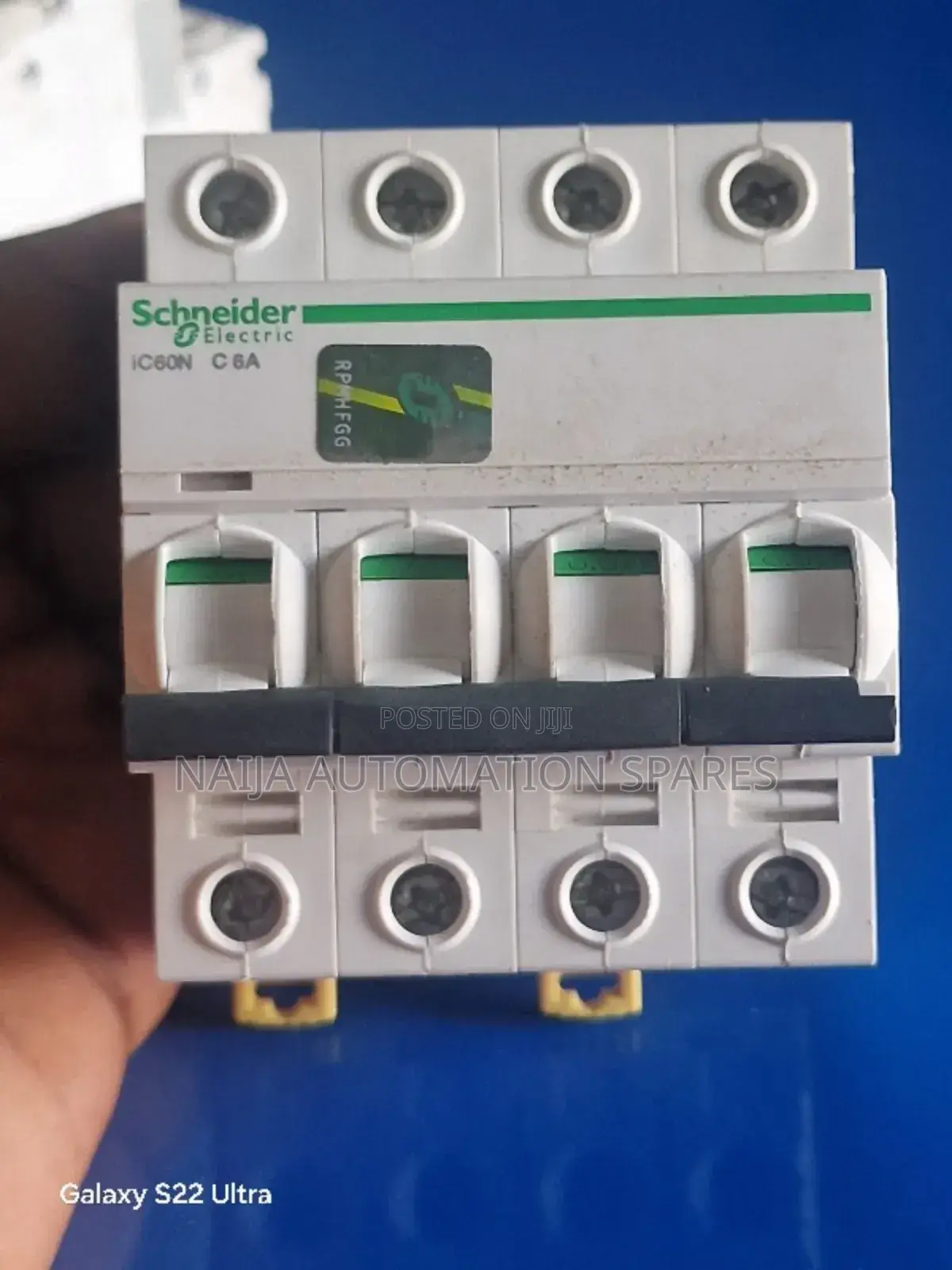 Miniature Circuit-Breaker, Acti9 Ic60n, 4P, 6 A, A9F77406