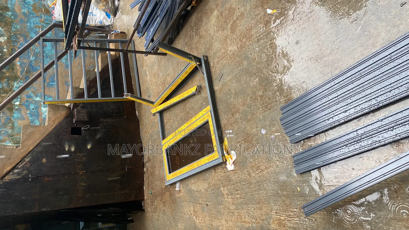 Aluminum Casement Window With Burglary and Net