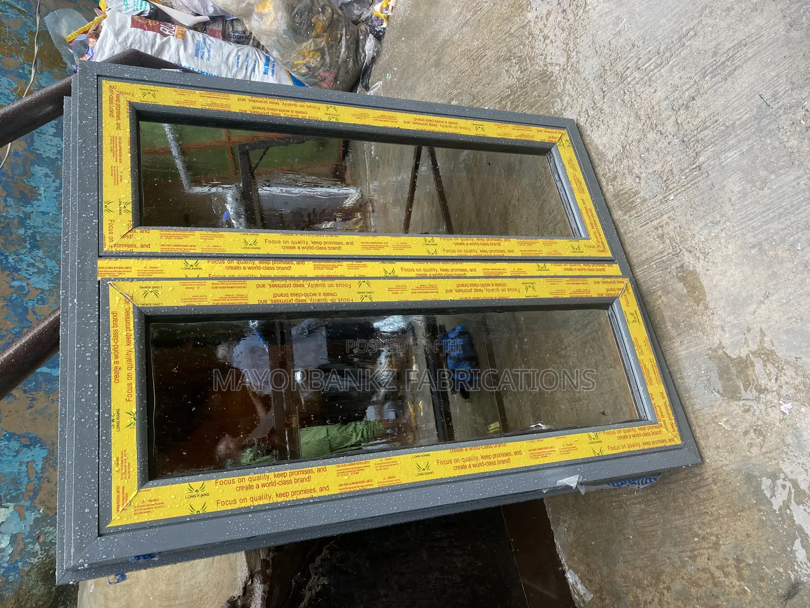 Aluminum Casement Window With Burglary and Net