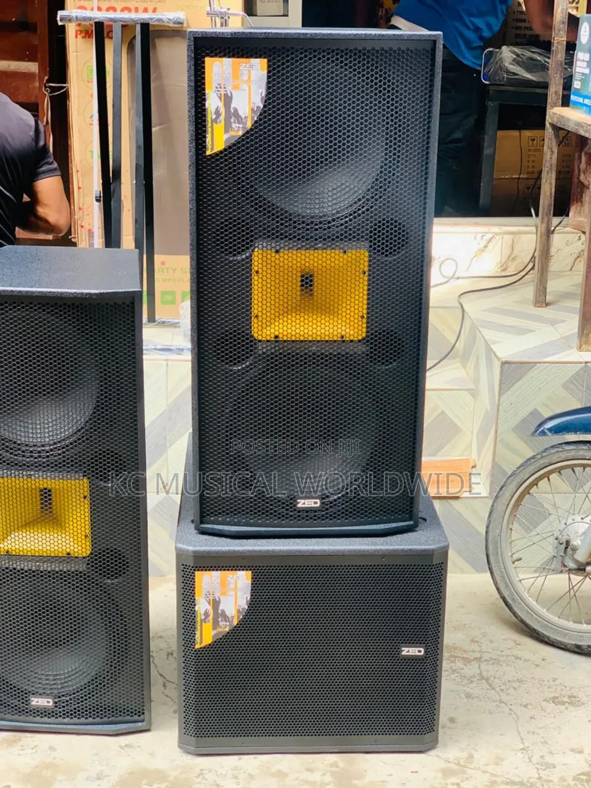 Quality ZED Full Range Speakers and Subwoofer