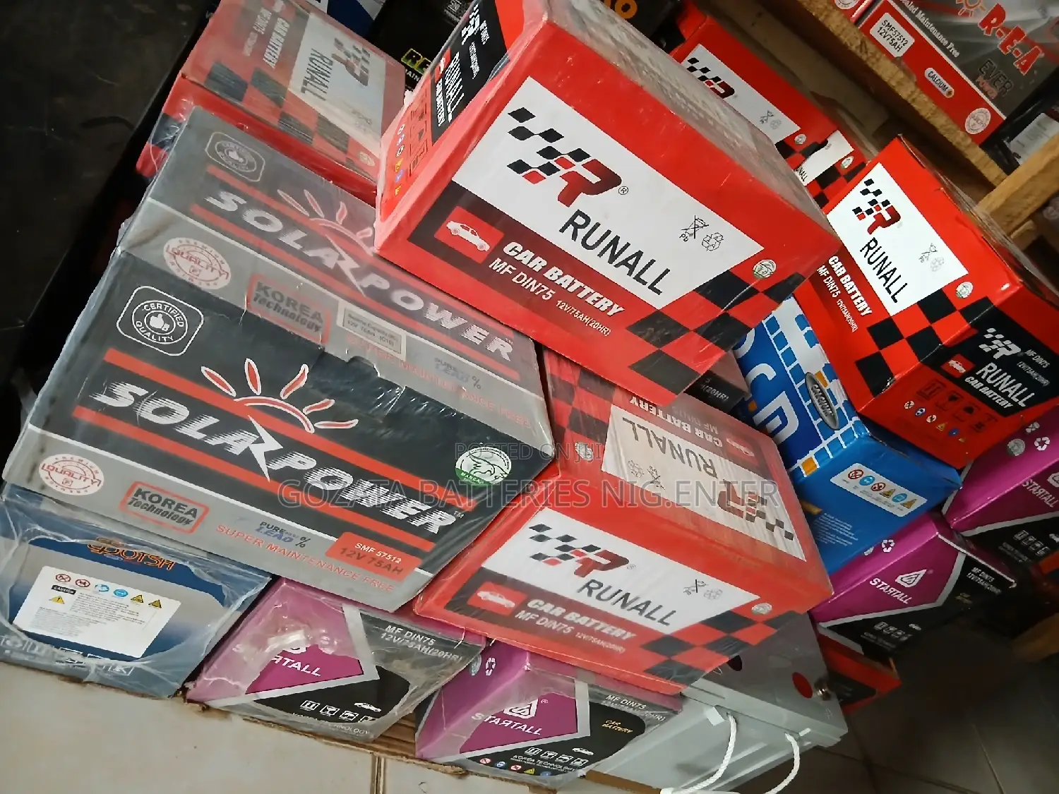 Runall, Kinglion 75AH Car Battery With 13months Guarantee