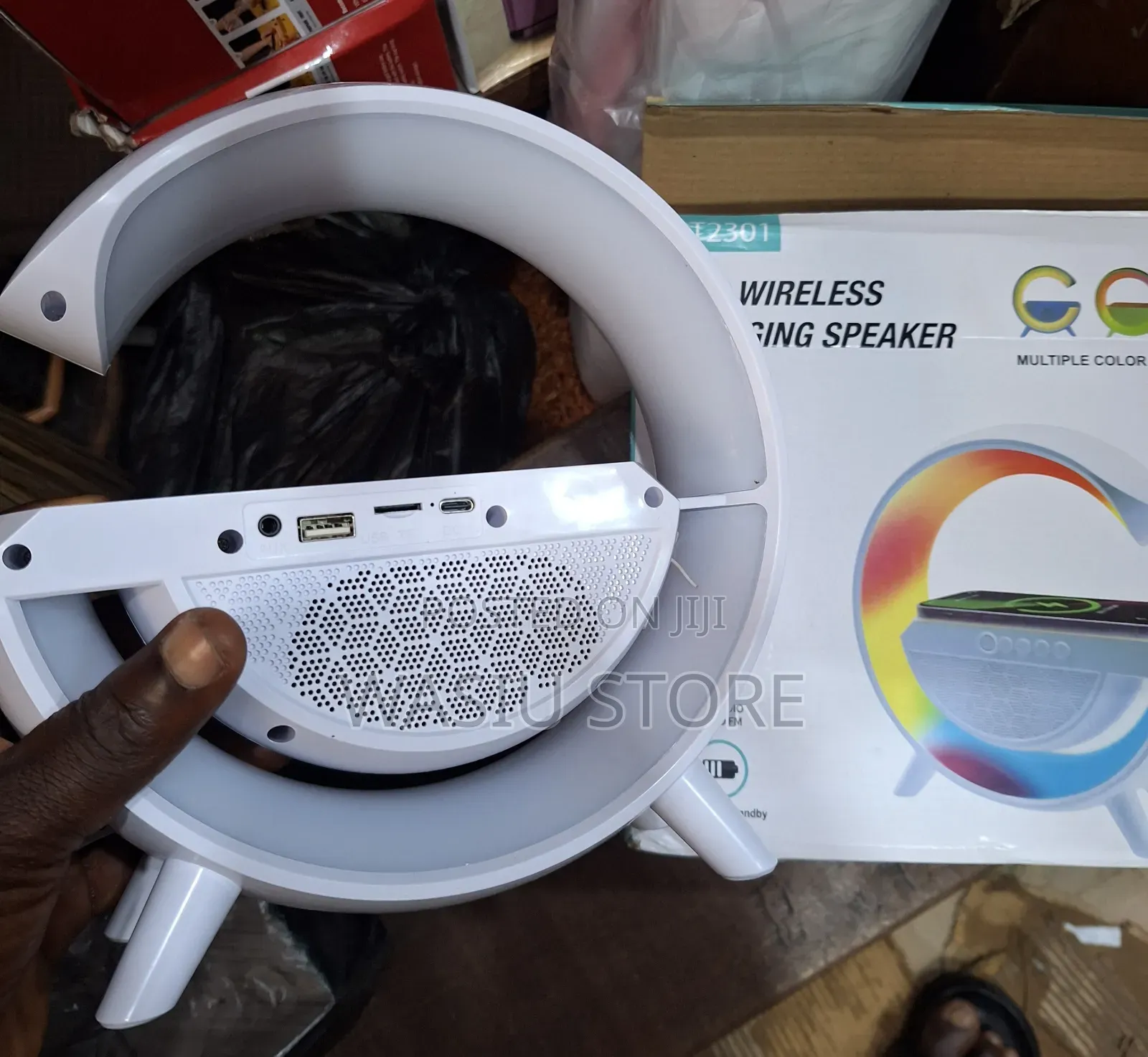 RGB Light Bluetooth Speaker With Wireless Charger