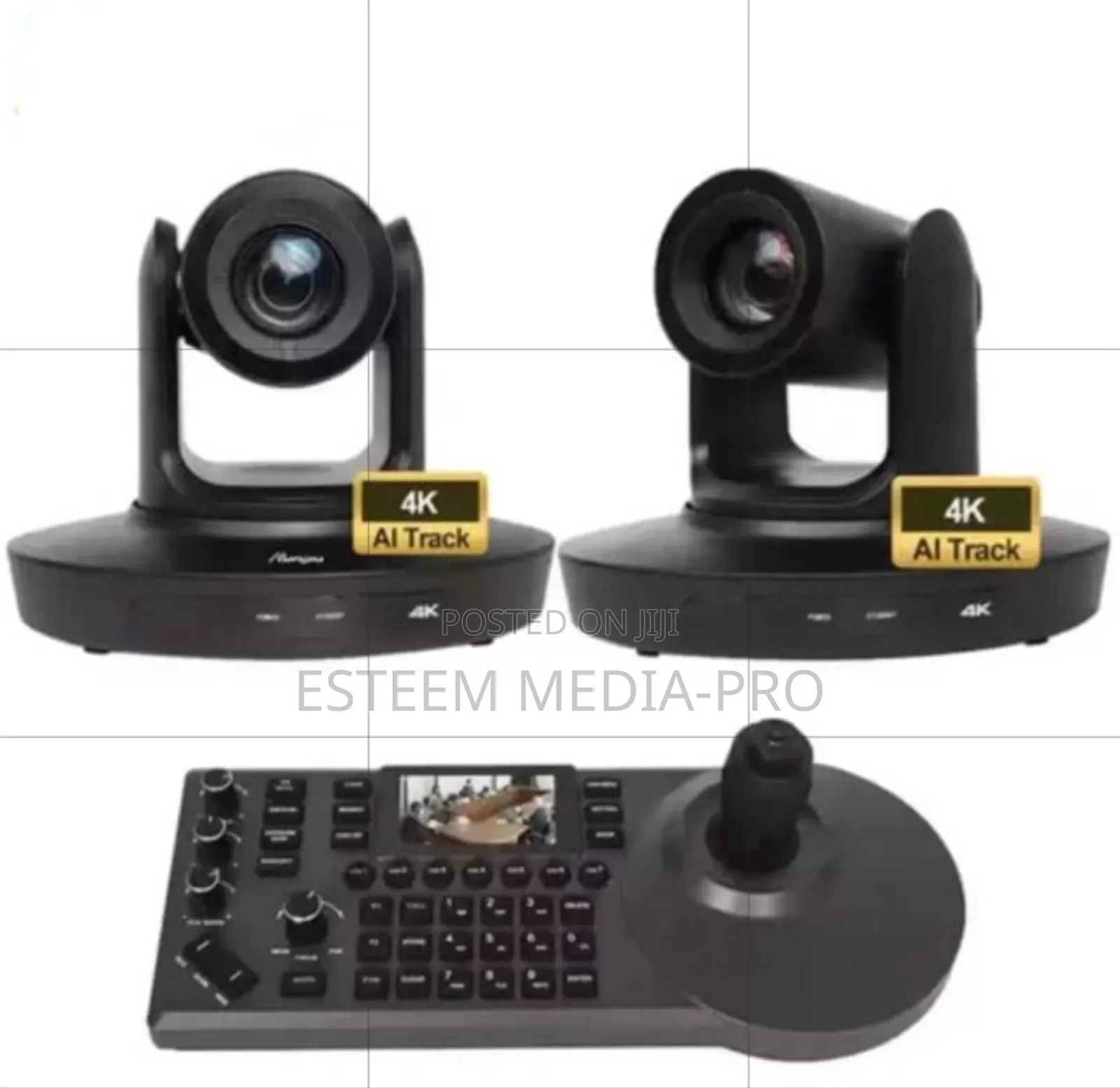 Ai-Powered Uhd PTZ 20x 2 Cameras, PTZ Controller Bundle