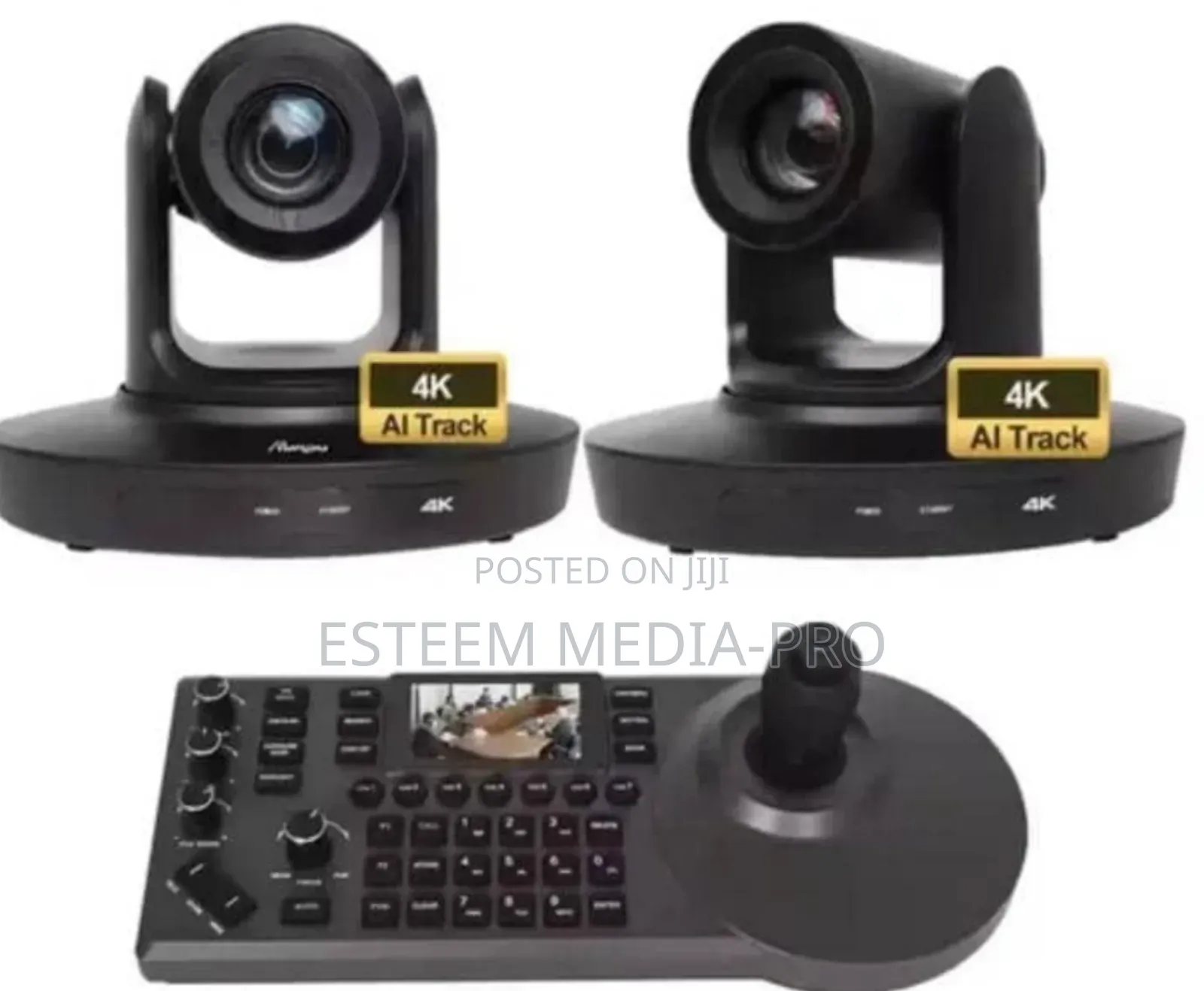 Ai-Powered Uhd PTZ 20x 2 Cameras, PTZ Controller Bundle