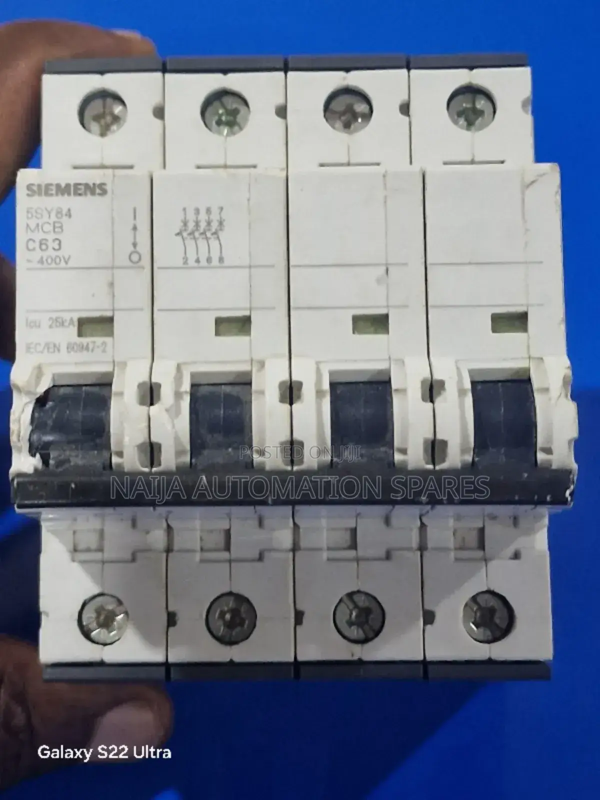 Siemens - 5sy8463-7 Miniature Circuit Breaker 400 V ,4P, 63A