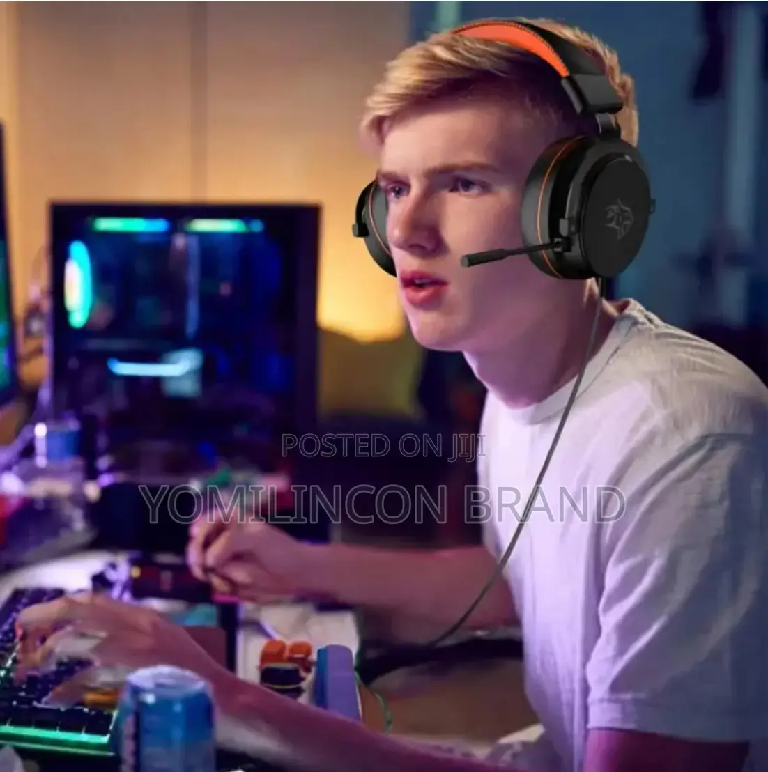 Porodo Gaming PC RGB ENC Gaming Headphones - Black