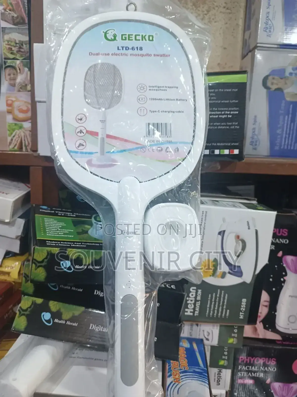 Dual-Use Electric Mosquito Bat
