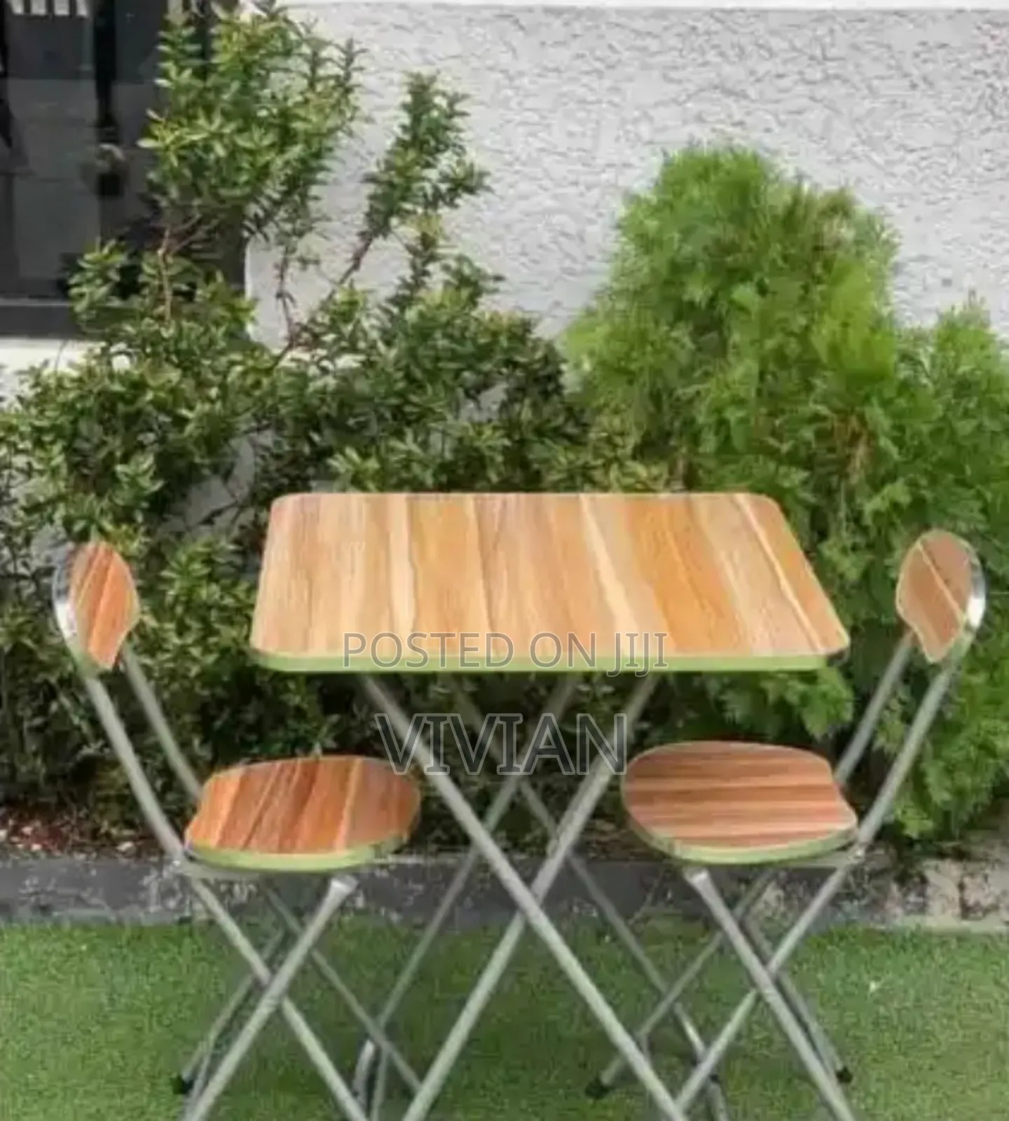 Generic Foldable Reading/Laptop 1 Table and 2 Chairs
