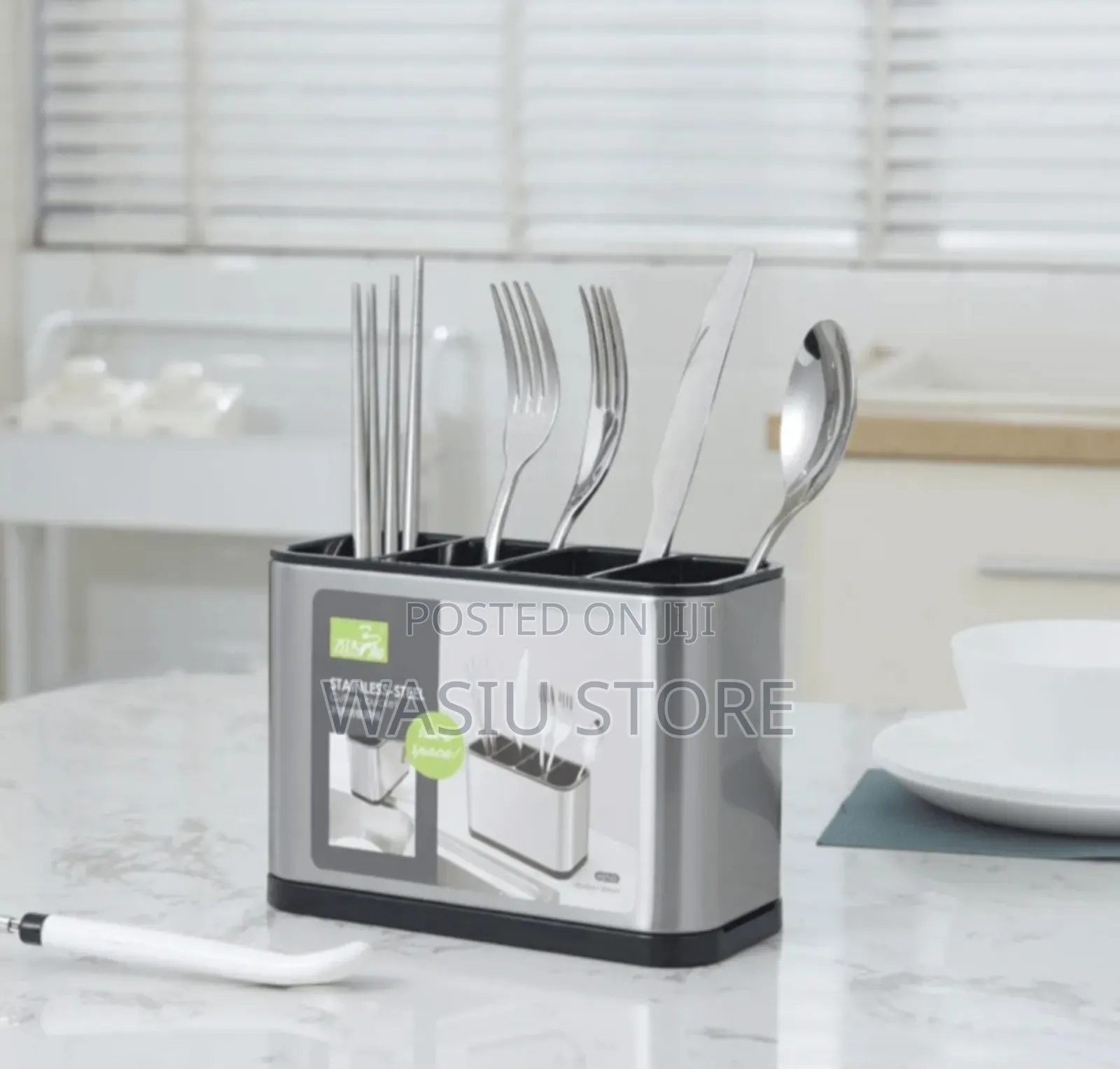 Multifunctional Stainless Steel Cutlery Holder