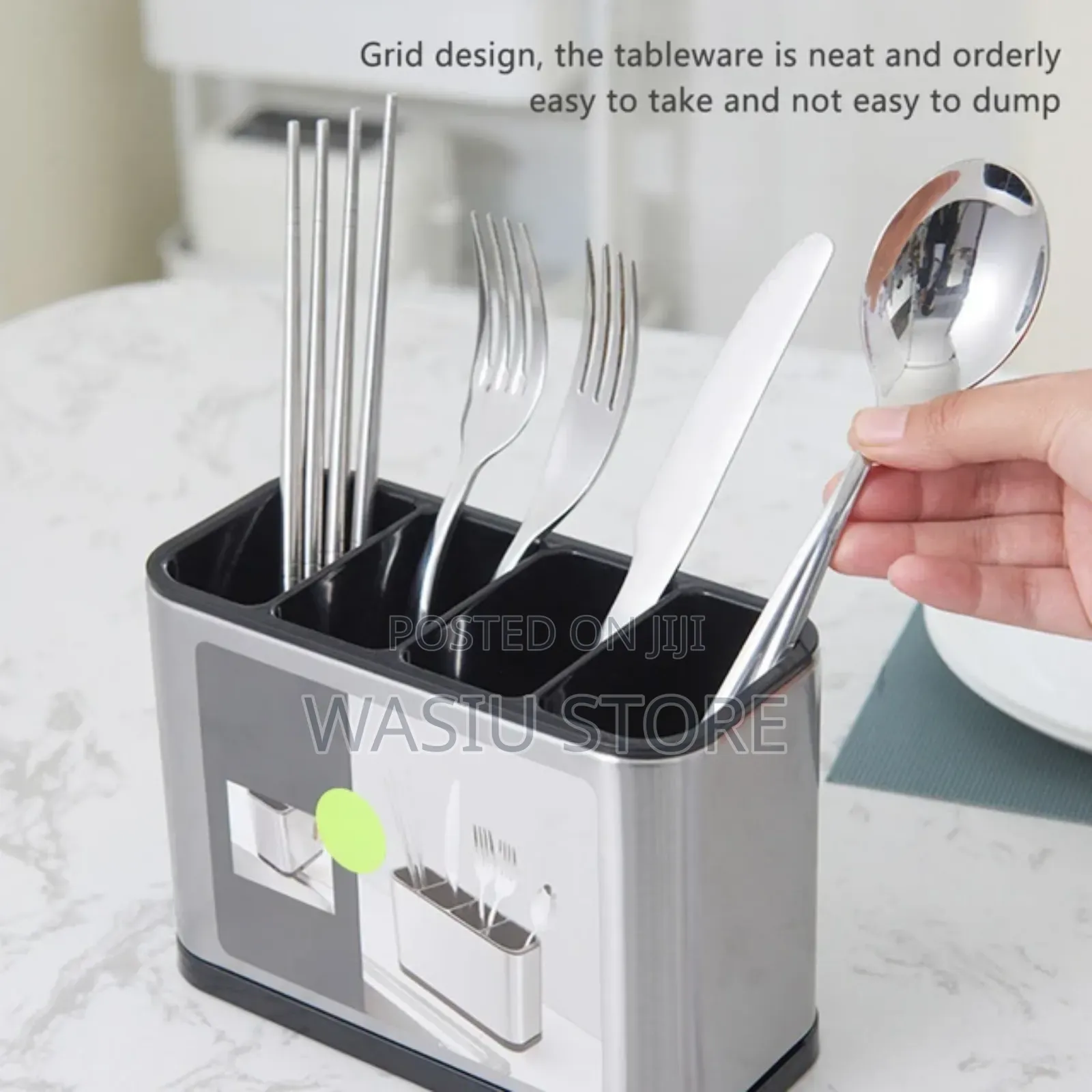 Multifunctional Stainless Steel Cutlery Holder