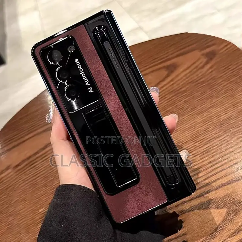 Premium Jazz Retro Leather Soft Case for Galaxy Z Fold 6/ 5