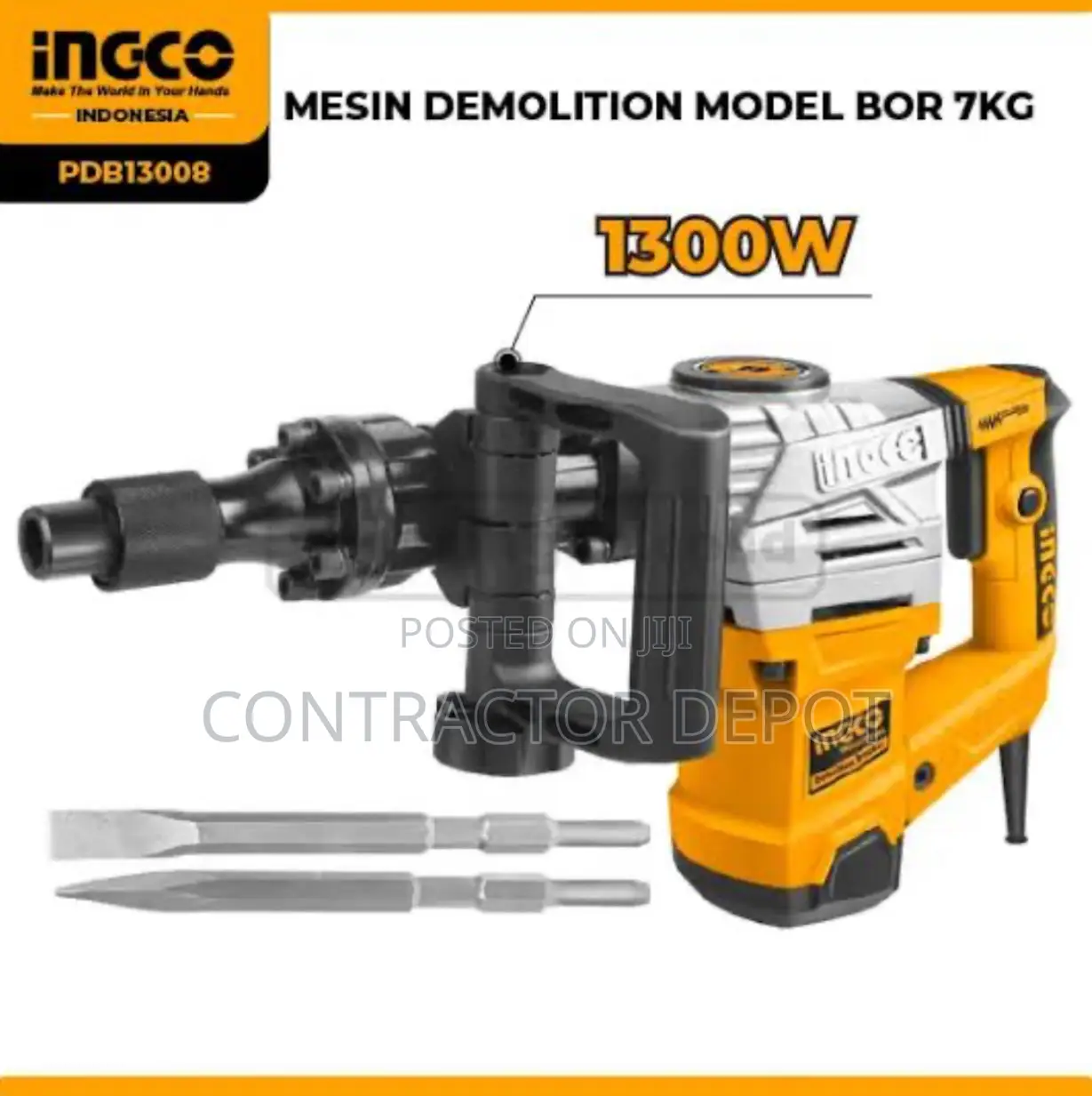 Ingco 1300w Demolition Breaker (Anti-Vibration System)