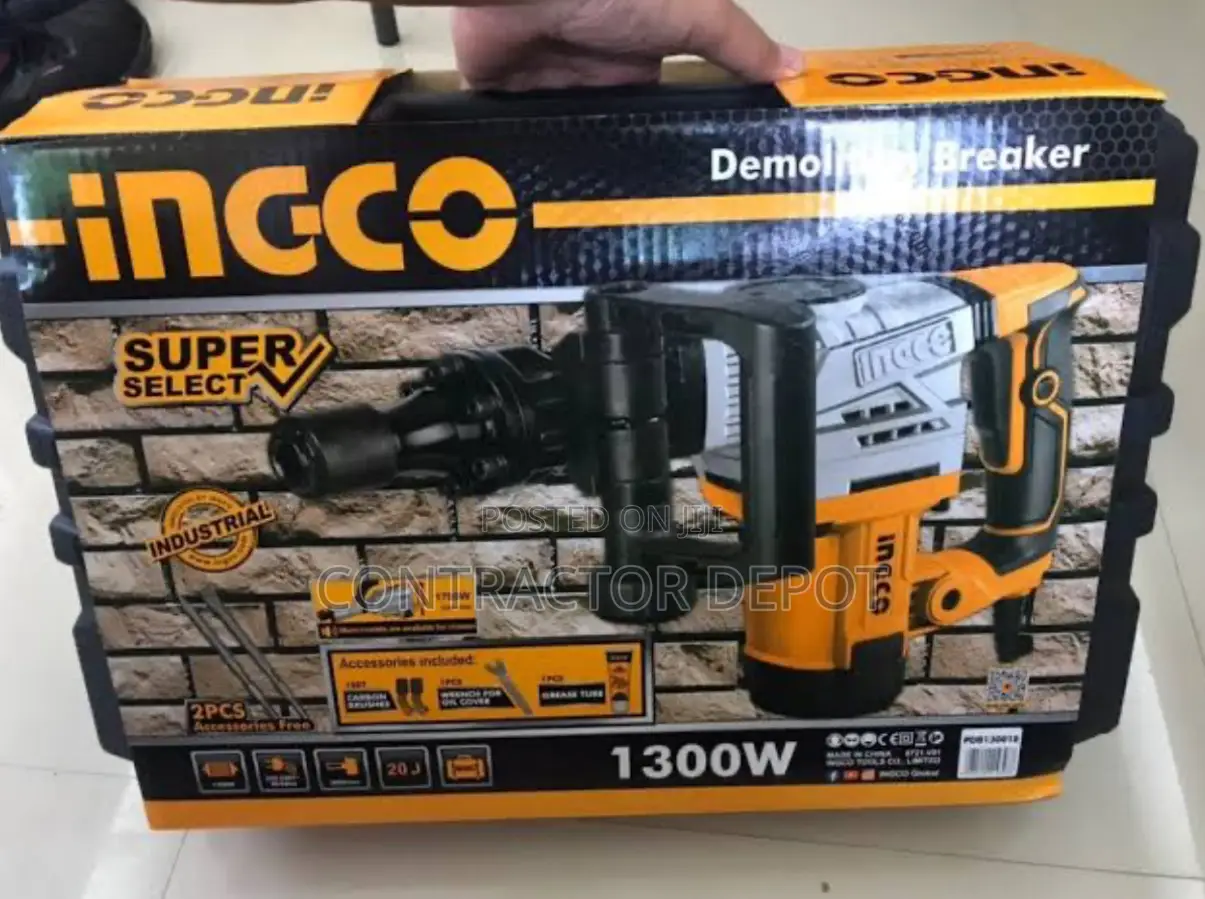 Ingco 1300w Demolition Breaker (Anti-Vibration System)