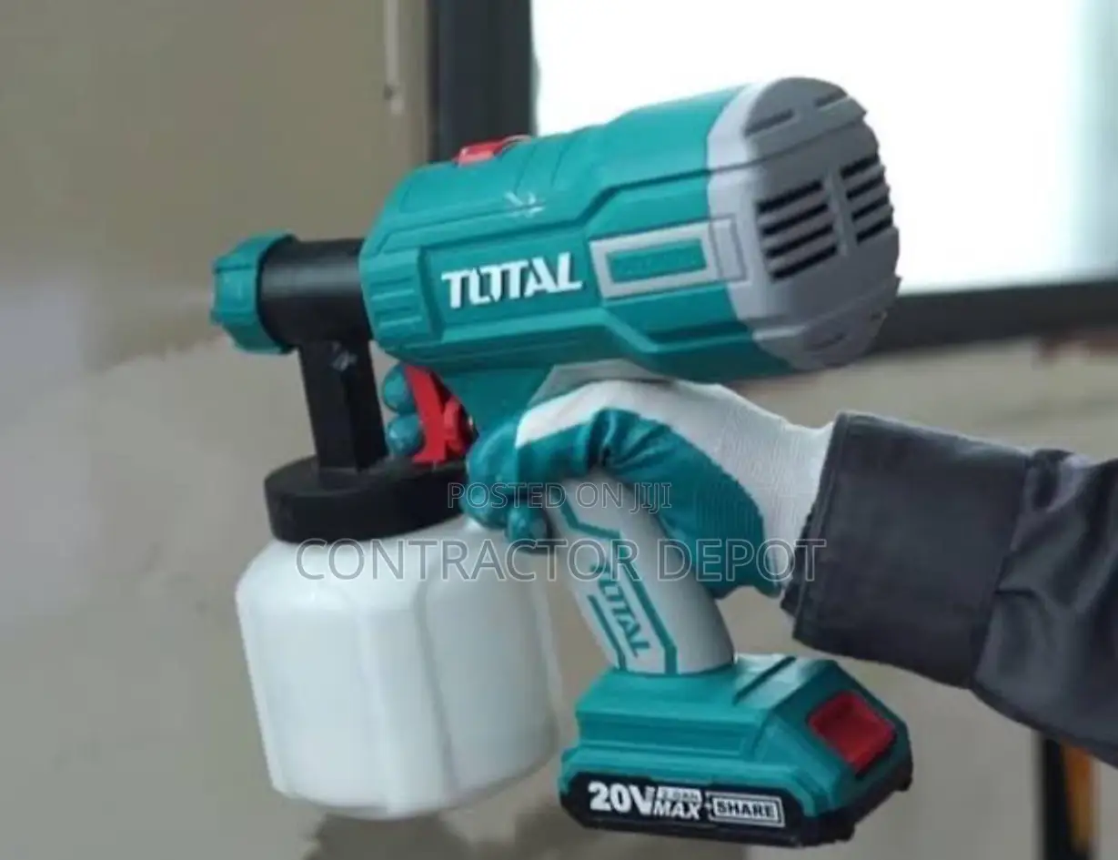 Cordless Spray Gun Set 20V Lithium-Ion Battery and Charger