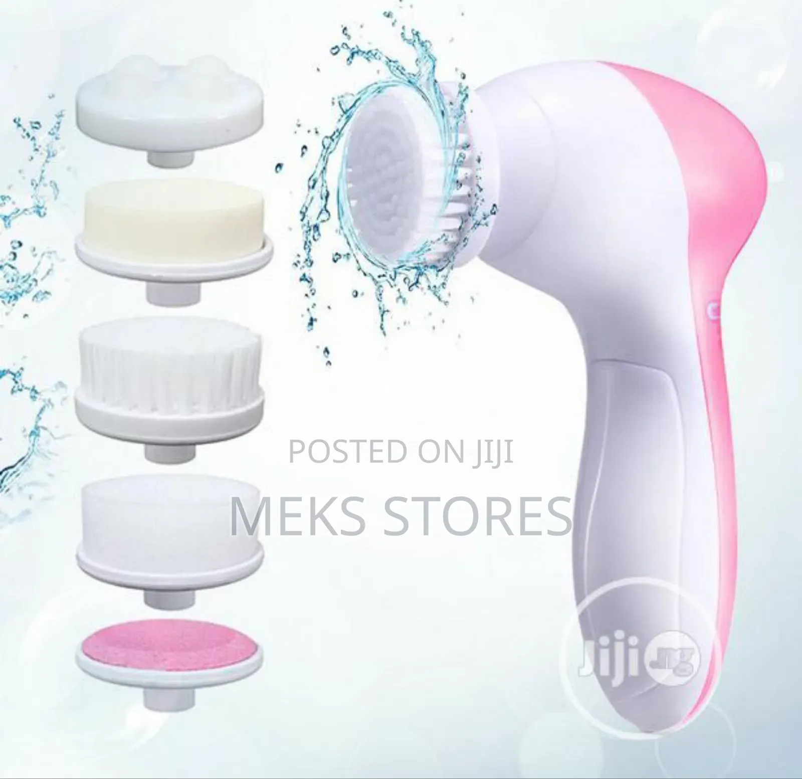 5 In 1electric Cleansing Face Massage Brush Skin Care Spa
