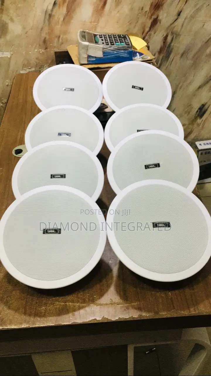 8 JBL Bluetooth Ceiling Speakers 2 Active and 6 Passive