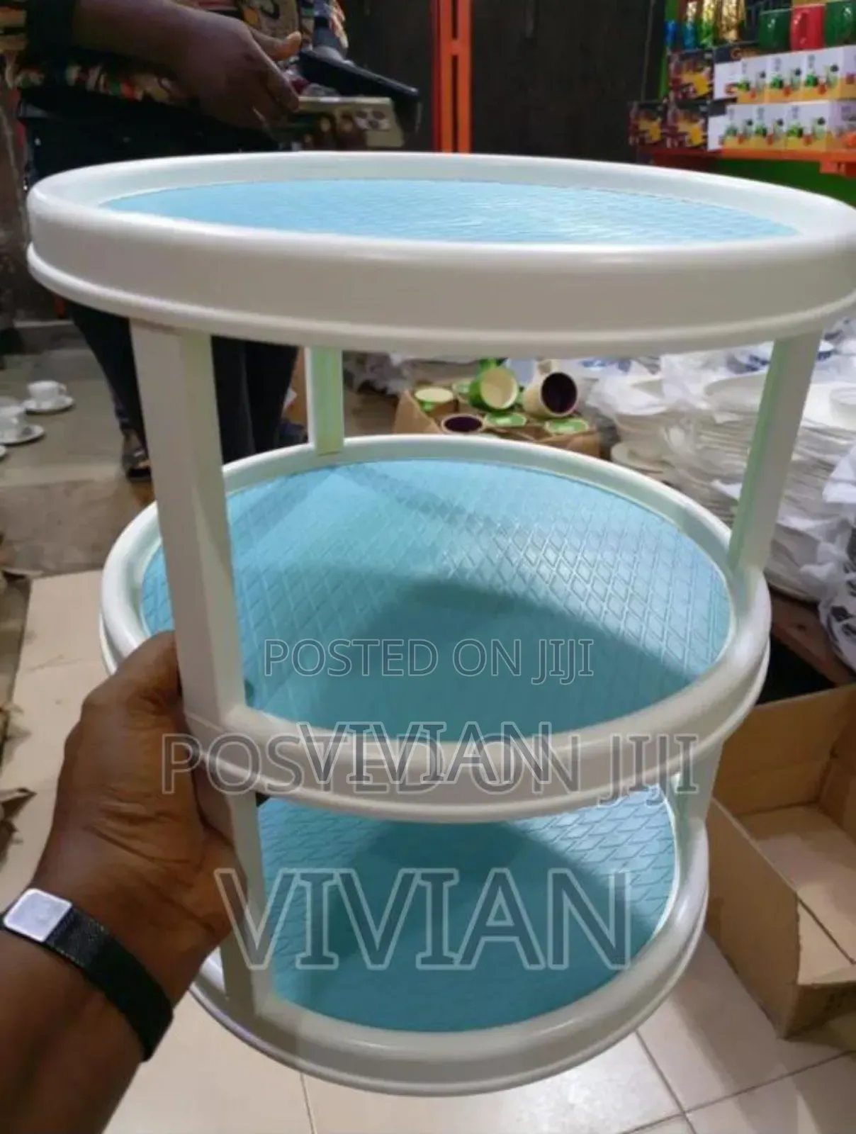 3 Tier Turntable Kitchen Organiser