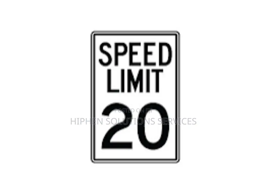 20mph Speed Limit Traffic Sign
