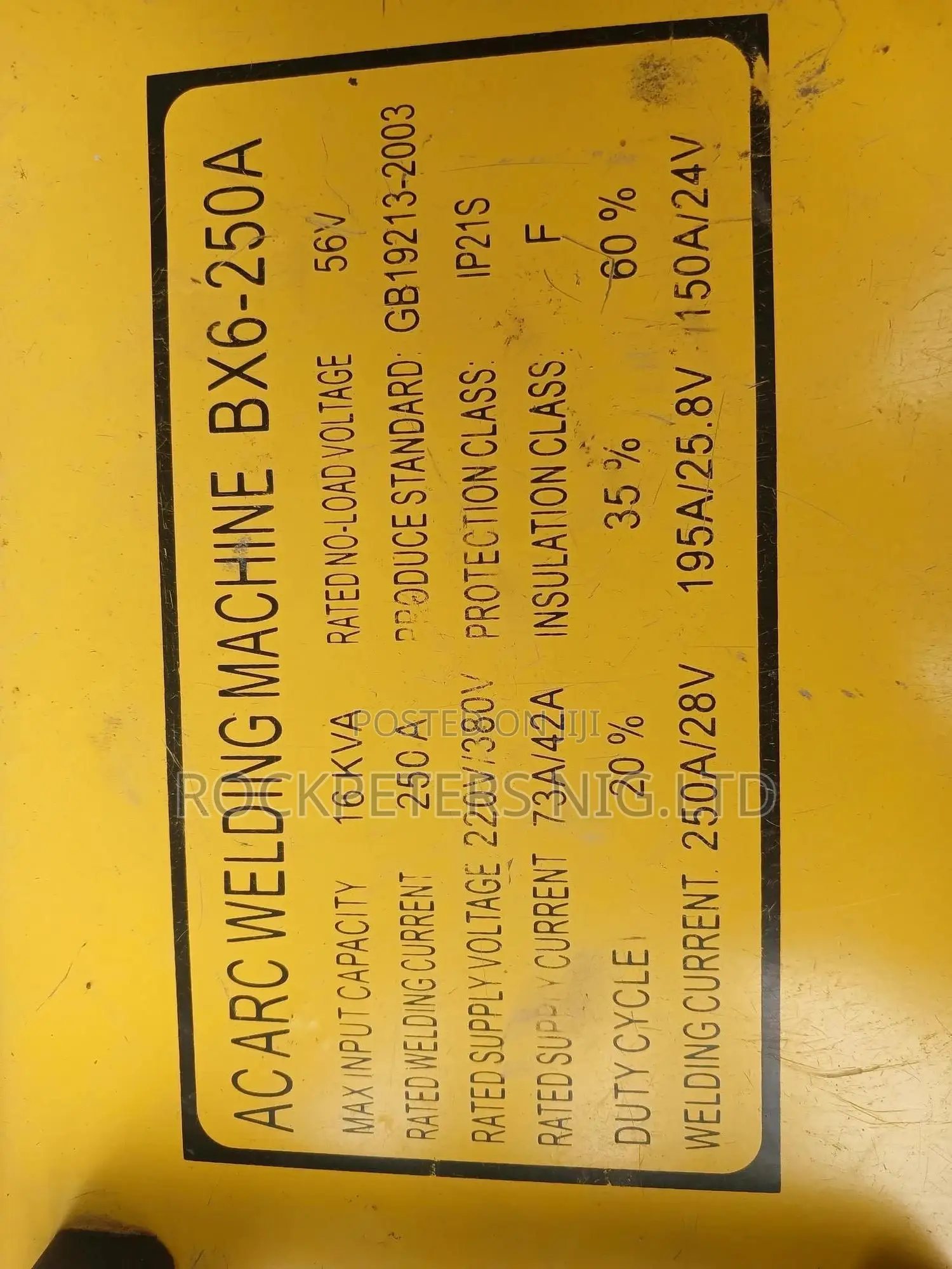 Powerflex Bx6-250a Ac Arc Wedling Machine
