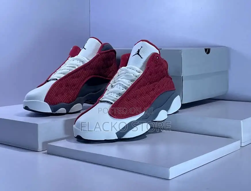 Original Air Jordan 13 Retro Red Flint Sneakers