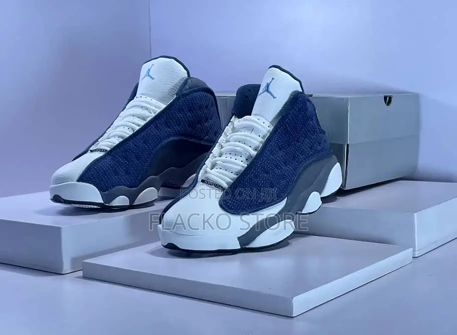Original Air Jordan 13 Retro Blue Flint Sneakers