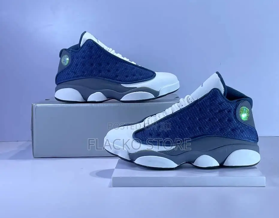 Original Air Jordan 13 Retro Blue Flint Sneakers