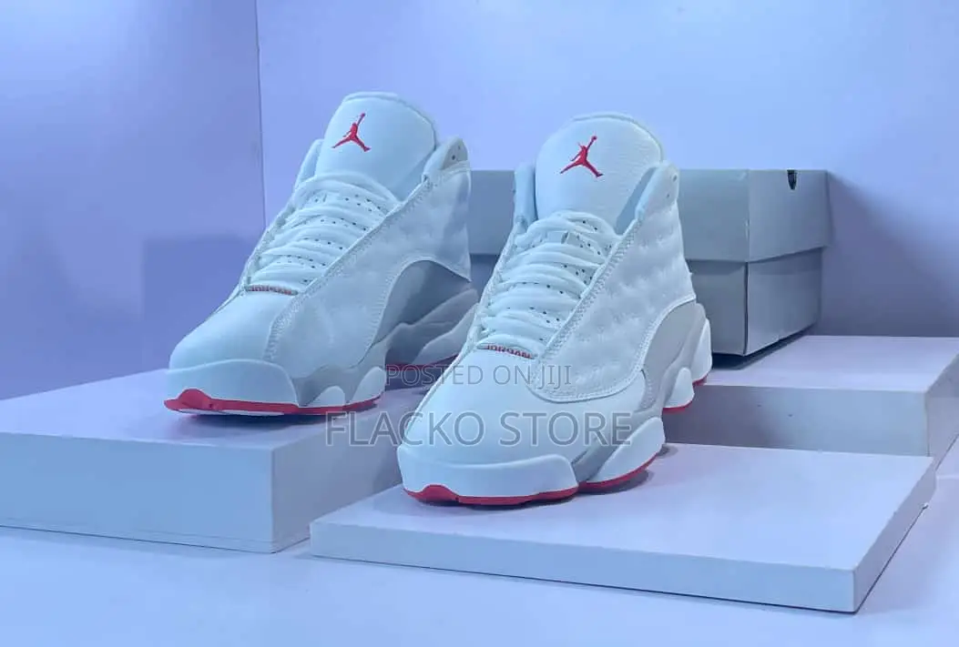 Original Air Jordan 13 Retro Wolf Grey Sneakers
