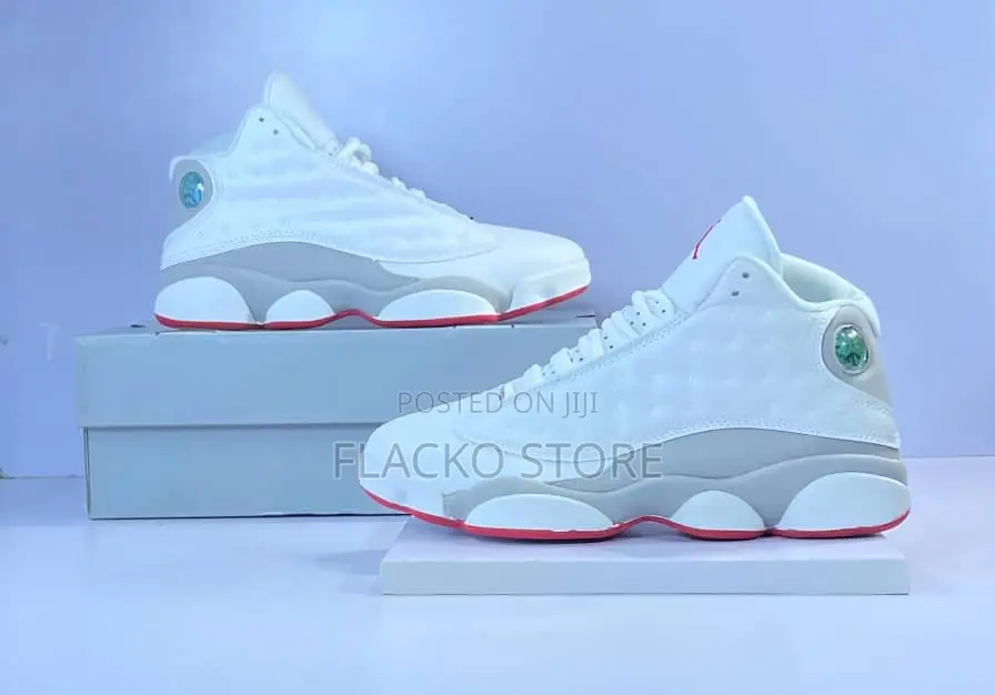 Original Air Jordan 13 Retro Wolf Grey Sneakers