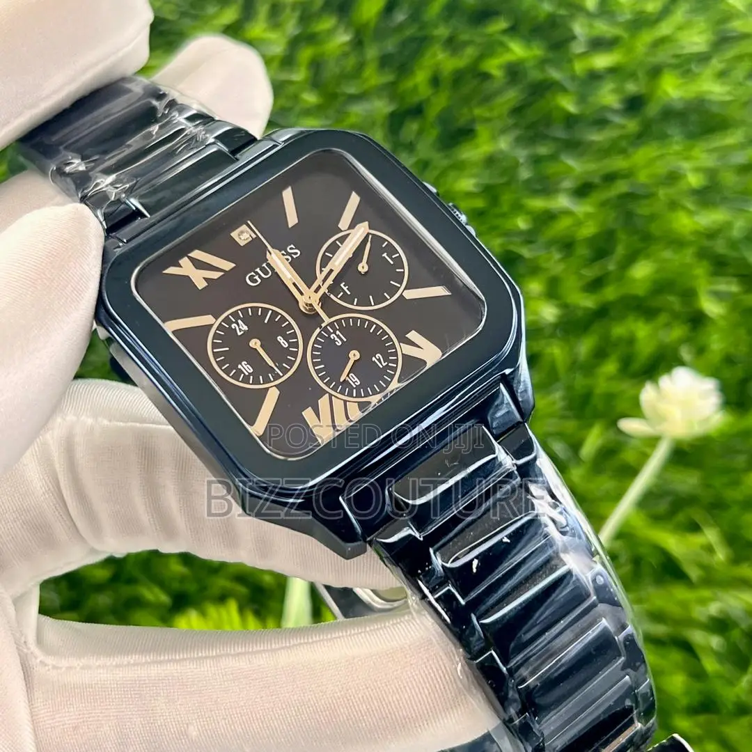Original Guess Chronograph Black Chain Watch