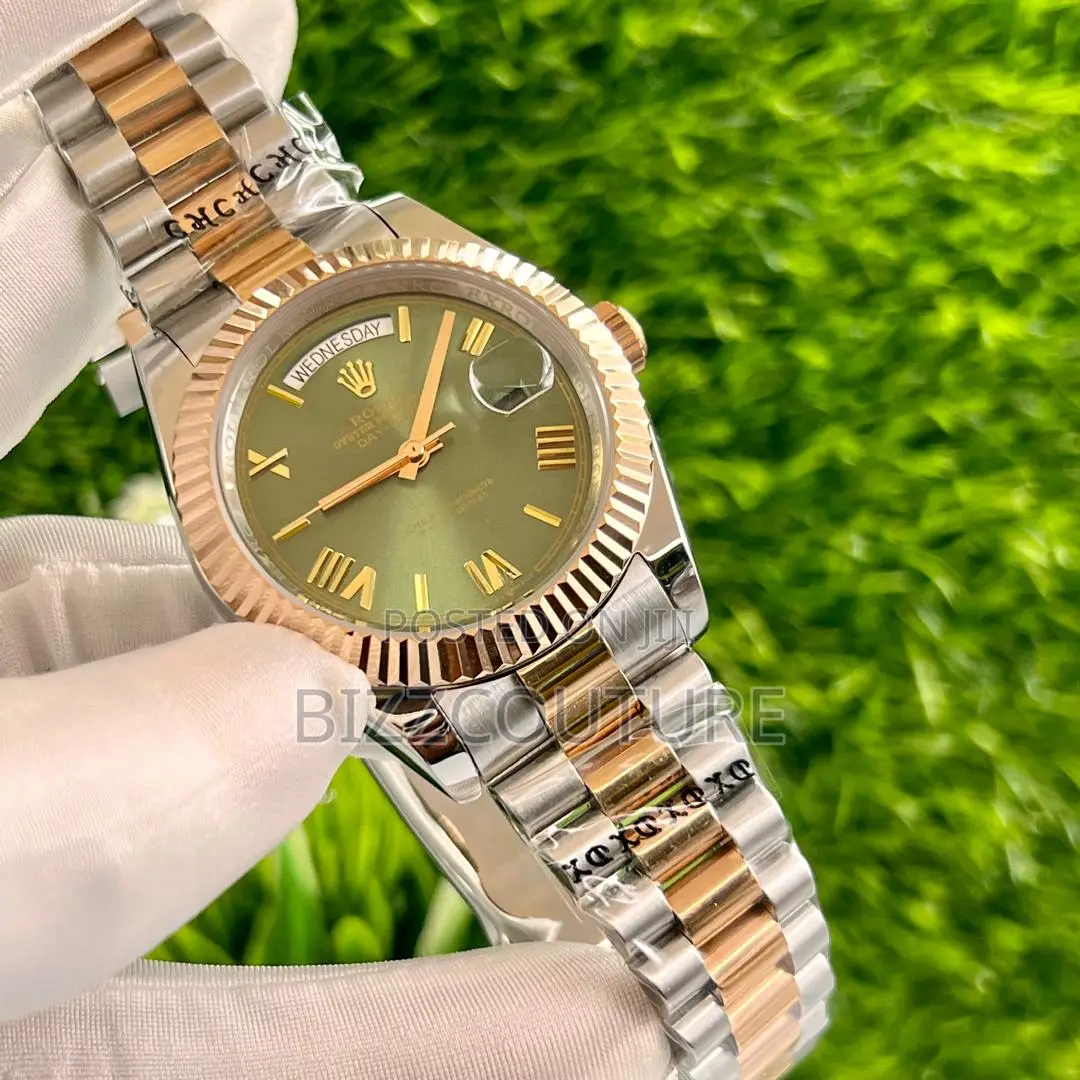 Original Rolex Oyster Perpetual Gold Mix Silver Chain Watch