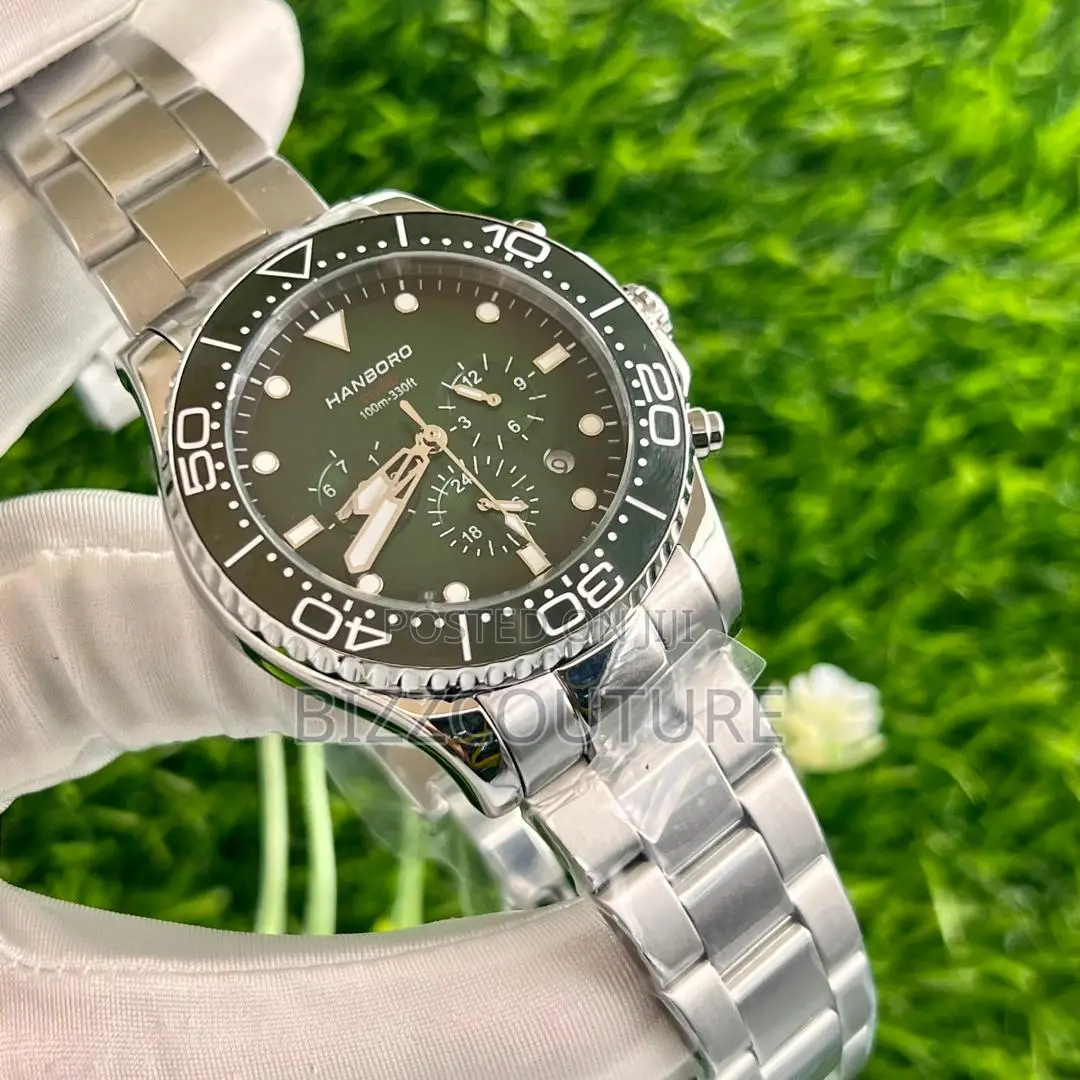 Original Hanboro Chronograph Silver Chain Watch